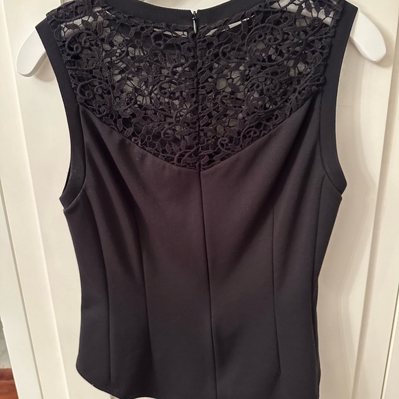 Rebecca Taylor Black top with lace size 4 - Picture 5 of 7